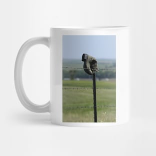 Boot on a Fence Post Mug